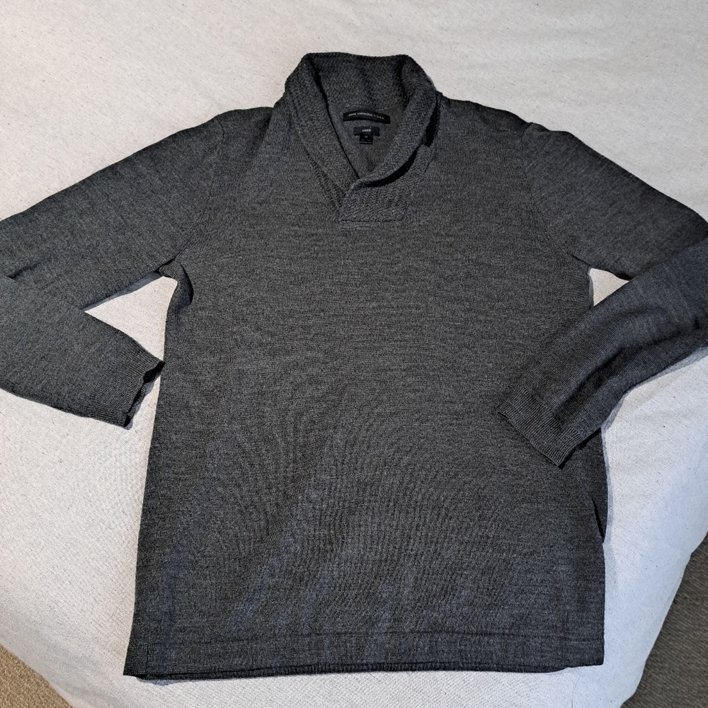 John Varvatos Luxe Gray Sweater, sz m